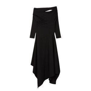 AZ Factory Black Drop Shoulder Dress